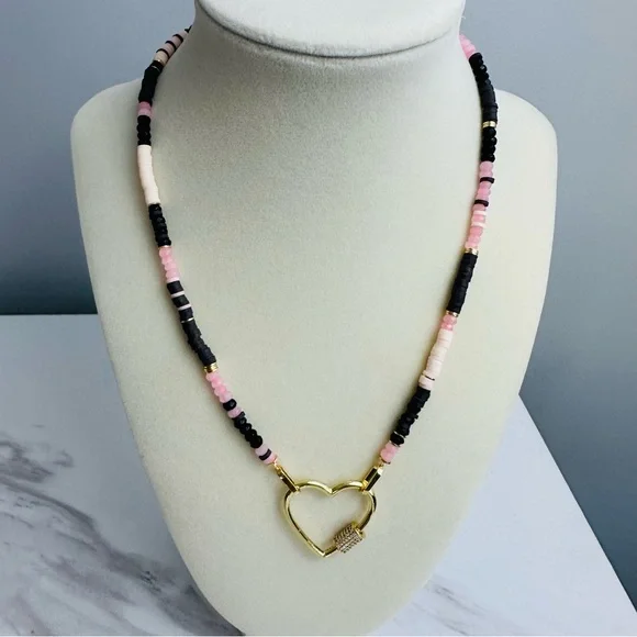 ✨ Gorjana Blair Necklace w/ Upgraded Heart Carabiner ✨ - Picture 5 of 14